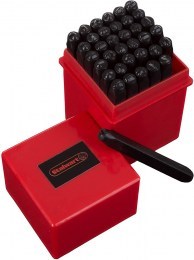 Steel stamp set with letters and numbers Stalwart